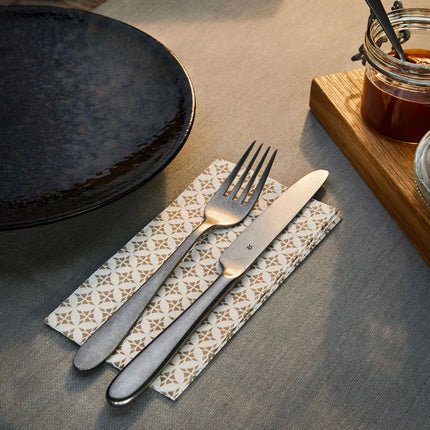 (12 pieces) WMF | Sara - stonewashed Dinner Knife – 225 mm - stonewashed - 18/10 stainless steel