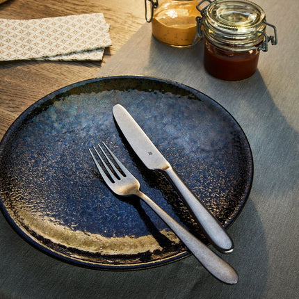 (12 pieces) WMF | Sara - stonewashed Dinner Knife – 225 mm - stonewashed - 18/10 stainless steel