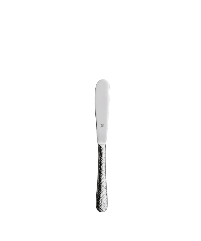 (12 pieces) WMF | Sitello Bread/Butter Knife – 18/10 Stainless Steel - 170 mm - Polished - Hammered Finish
