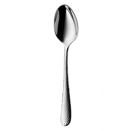 (12 pieces) WMF | Sitello Espresso Spoon – 18/10 Stainless Steel - 108 mm - Polished - Hammered Finish