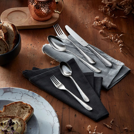 (12 pieces) WMF | Sitello Table Knife – 18/10 Stainless Steel - Polished - Hammered Finish