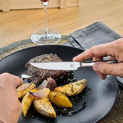 (12 pieces) ZWILLING | Steak Knife & Fork Set – 18/10 Stainless Steel - Wooden Box