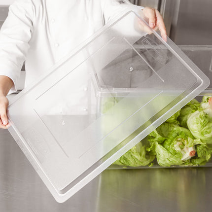 Nắp hộp đựng thực phẩm nhựa polycarbonate trong suốt Rubbermaid FG330200CLR - 66 x 46 cm