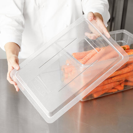 Nắp hộp đựng thực phẩm nhựa polycarbonate trong suốt Rubbermaid FG331000CLR 46 x 30 cm