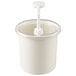 Bộ bình phân phối gia vị cách nhiệt Cambro ColdFest 1,6 lít màu trắng kèm vòi bơm tiêu chuẩn và nắp
