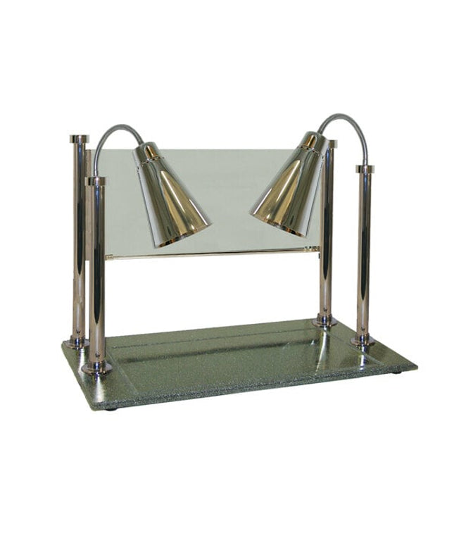 Trạm lọc thịt Hanson Heat Lamps CD/900/ST/CH đèn đơn đôi inox 51 x 91 cm chao 900 Series đế đá granite tổng hợp kèm kính