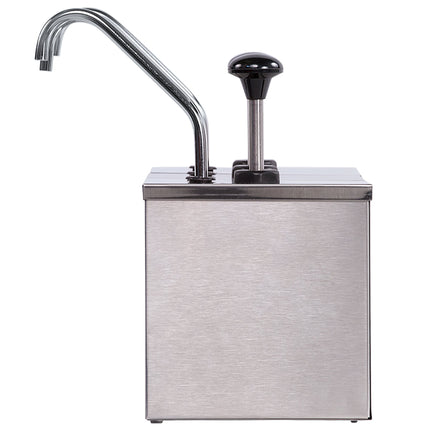 Bình phân phối gia vị cách nhiệt Carlisle 386230IB 3 vòi bơm inox kèm 2 túi đá và nhãn dán gia vị
