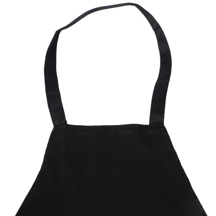 Tạp dề yếm dài vải poly-cotton có thể tùy chỉnh Chef Revival đen, 1 túi