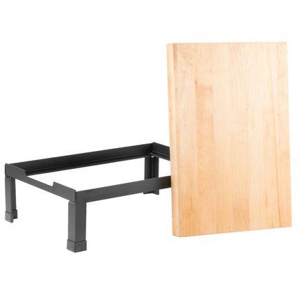 Kệ khối gỗ thớt khung sơn tĩnh điện đen TableCraft BBR18126 47 x 32 x 16,5 cm