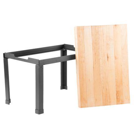 Kệ khối gỗ thớt khung sơn tĩnh điện đen TableCraft BBR181212 47 x 32 x 30 cm