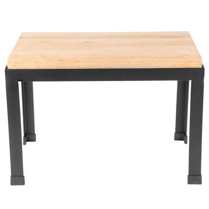Kệ khối gỗ thớt khung sơn tĩnh điện đen TableCraft BBR181212 47 x 32 x 30 cm