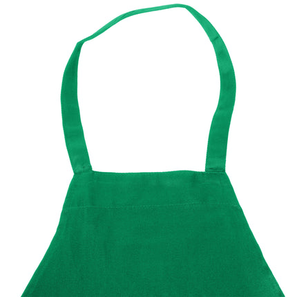 Tạp dề yếm vải poly-cotton có thể tùy chỉnh Chef Revival xanh lá, 1 túi