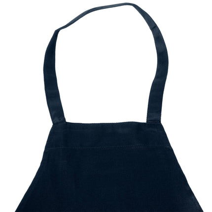 Tạp dề yếm dài vải poly-cotton có thể tùy chỉnh Chef Revival xanh navy, 1 túi