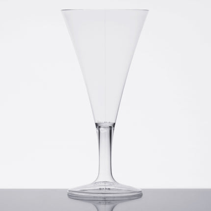 Ly dùng một lần Fineline Tiny Temptations 6412-CL 59 ml 1-Piece Tiny Barware trong suốt nhựa tròn Champagne Flute - Thùn