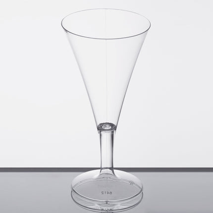 Ly dùng một lần Fineline Tiny Temptations 6412-CL 59 ml 1-Piece Tiny Barware trong suốt nhựa tròn Champagne Flute - Thùn
