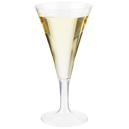 Ly dùng một lần Fineline Tiny Temptations 6412-CL 59 ml 1-Piece Tiny Barware trong suốt nhựa tròn Champagne Flute - Thùn