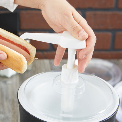Bộ bình phân phối gia vị dạng bơm cách nhiệt Carlisle 1,9 lít màu đen