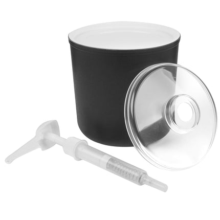 Bộ bình phân phối gia vị dạng bơm cách nhiệt Carlisle 1,9 lít màu đen