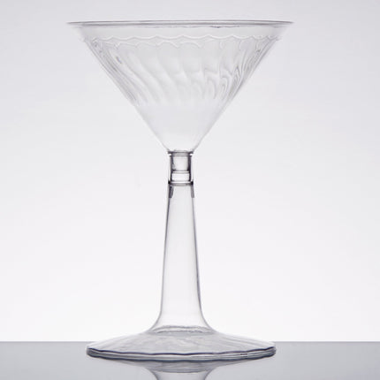 Ly martini nhựa 2 mảnh Fineline Flairware 2306-CL 177 ml đế trong - Thùng 144 cái