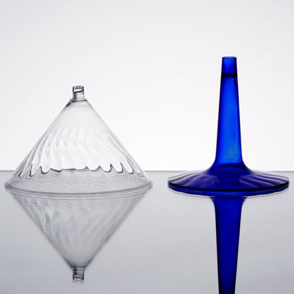 Ly martini nhựa 2 mảnh Fineline Flairware 2306-BL 177 ml đế xanh cobalt - Thùng 96 cái