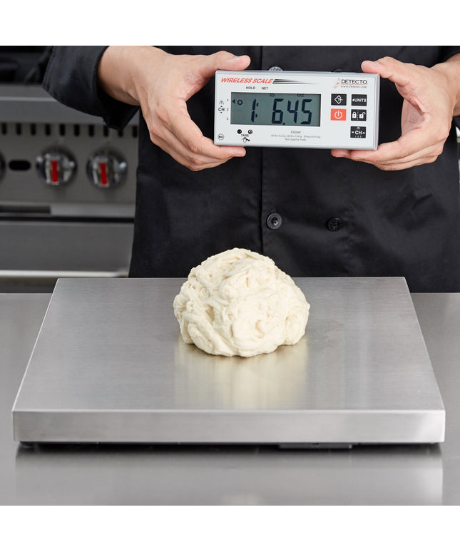 Cân pizza Cardinal Detecto PZ60W 27,2 kg thép không gỉ với không dây màn hình số và trừ bì không chạm