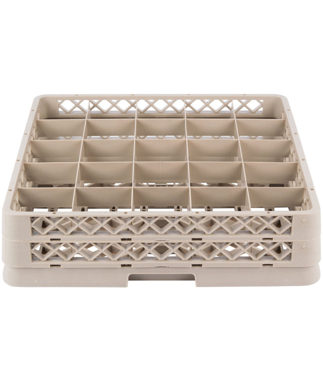 Giá đựng ly 25 ngăn màu be Vollrath Traex® TR13BB cỡ đầy đủ cao 9 cm kèm 2 ngăn nối