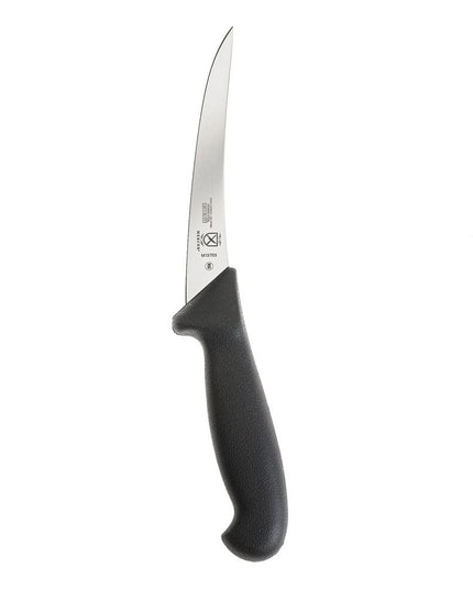 Mercer Culinary M13703 Dao Rọc Xương Cong 15 cm Cán Nhựa Nylon Kết Cấu Đen, Thép Đức Carbon Cao