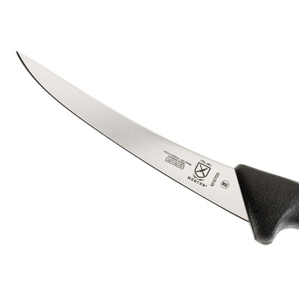 Mercer Culinary M13703 Dao Rọc Xương Cong 15 cm Cán Nhựa Nylon Kết Cấu Đen, Thép Đức Carbon Cao