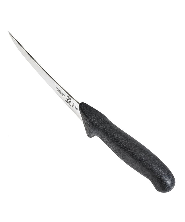 Mercer Culinary M13704 Dao Rọc Xương Cong Bán Linh Hoạt 15 cm Cán Nylon Đen Vân Nổi, Thép Đức Carbon Cao