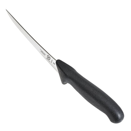 Mercer Culinary M13704 Dao Rọc Xương Cong Bán Linh Hoạt 15 cm Cán Nylon Đen Vân Nổi, Thép Đức Carbon Cao