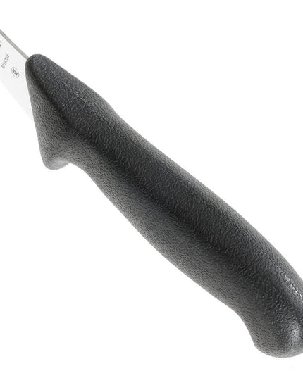 Mercer Culinary M13704 Dao Rọc Xương Cong Bán Linh Hoạt 15 cm Cán Nylon Đen Vân Nổi, Thép Đức Carbon Cao