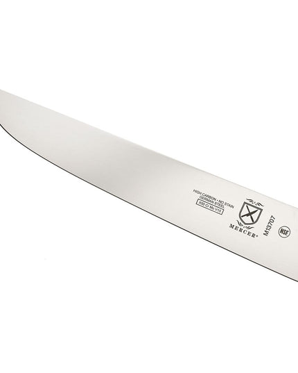 Dao Làm Thịt Châu Âu Mercer Culinary M13707 26cm Cán Nylon Cứng Đen Thép Đức Carbon Cao
