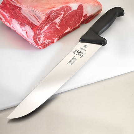 Dao Làm Thịt Châu Âu Mercer Culinary M13707 26cm Cán Nylon Cứng Đen Thép Đức Carbon Cao
