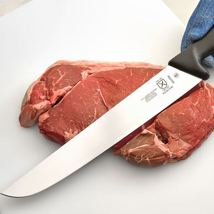 Dao Làm Thịt Châu Âu Mercer Culinary M13708 30cm Cán Nylon Cứng Đen Thép Đức Carbon Cao