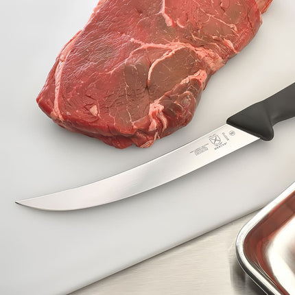 Dao Làm Thịt Mercer Culinary M13713 20.3 cm Tay Cầm Nylon Gia Cường Sợi Thủy Tinh Đen Thép Đức Carbon Cao