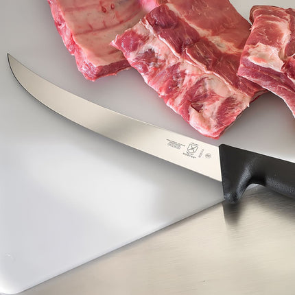 Dao Xẻ Thịt Mercer Culinary M13714 25.4 cm Cán Nylon Gia Cường Thủy Tinh Đen Thép Đức Carbon Cao