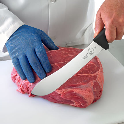 Dao Làm Thịt Mercer Culinary M13717 25.4cm Cán Nylon Cứng Đen Thép Đức Carbon Cao