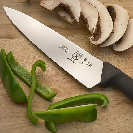 Dao Bếp Trưởng Mercer Culinary M13720 20.3 cm Cán Nylon Gia Cường Sợi Thủy Tinh Đen Thép Đức Carbon Cao