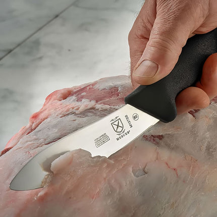 Dao Lọc Da Cừu Mercer Culinary M13722 12.7 cm Tay Cầm Nylon Gia Cường Sợi Thủy Tinh Đen Thép Đức Carbon Cao