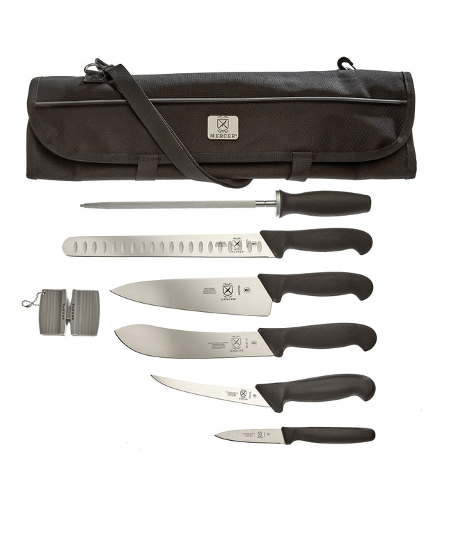 Bộ Dao BBQ Thi Đấu Mercer Culinary M13751 8 Món Kèm Túi Cuộn
