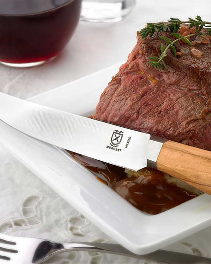 Dao Steak Mercer Culinary M13760B 12.7cm Thép Không Gỉ Cán Gỗ Ô Liu