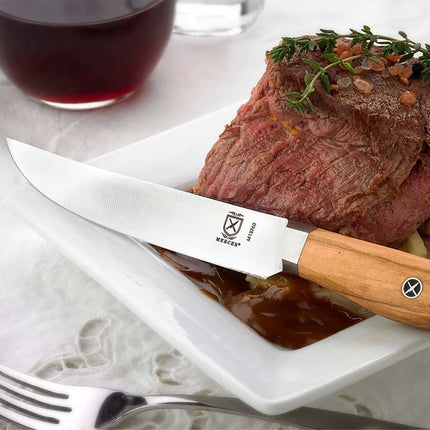 Dao Steak Mercer Culinary M13760B 12.7cm Thép Không Gỉ Cán Gỗ Ô Liu