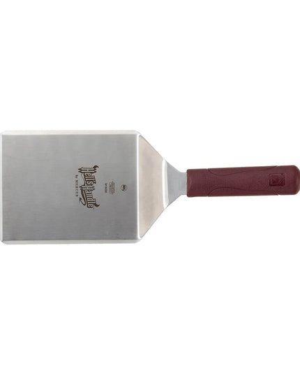 Xẻng Lật Mercer Culinary M18290 15.2x12.7 cm Tay Cầm Nylon Đỏ Thép Không Gỉ