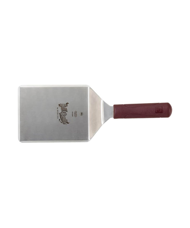 Xẻng Lật Mercer Culinary M18290 15.2x12.7 cm Tay Cầm Nylon Đỏ Thép Không Gỉ