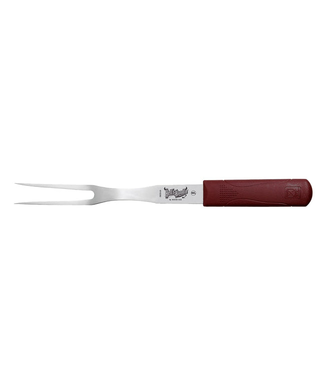 Nĩa Thái Thịt Mercer Culinary M18380 20.3 cm Cán Nylon Đỏ Thép Không Gỉ