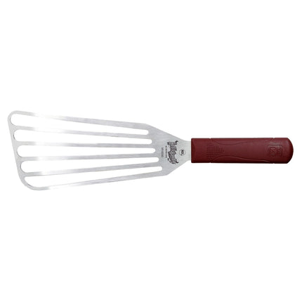 Xẻng Lật Cá Có Rãnh Mercer Culinary M18390 22.9 cm Tay Cầm Nylon Đỏ Thép Không Gỉ