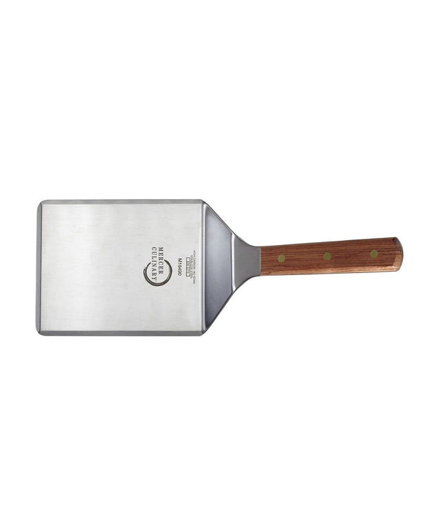 Xẻng Lật Mercer Culinary M18490 Tay Cầm Gỗ Rosewood Thép Không Gỉ 15.2 x 12.7 cm