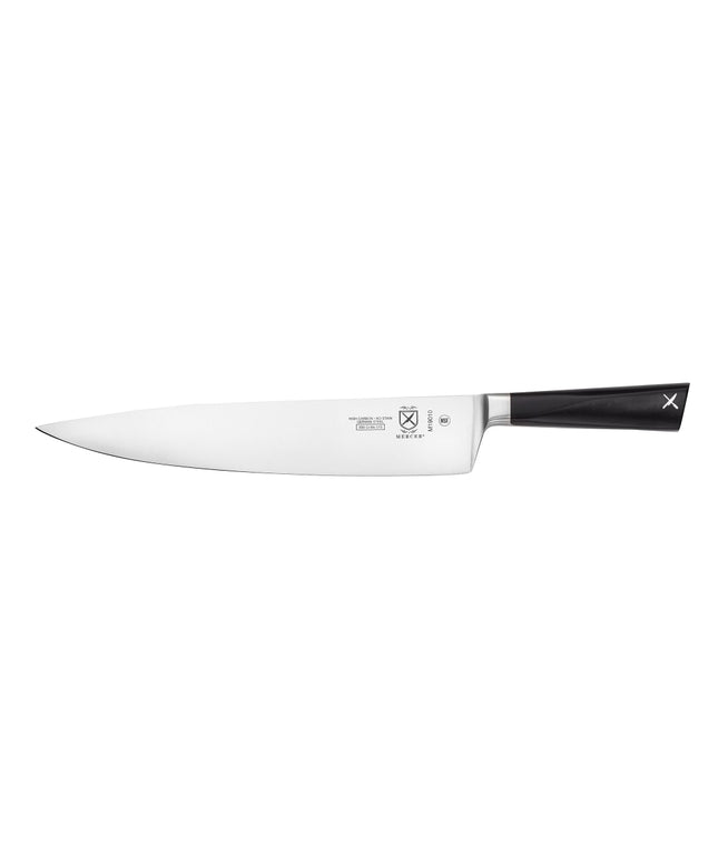 Dao Bếp Trưởng Mercer Culinary M19010 25.4cm Cán POM Đen Thép Đức Carbon Cao