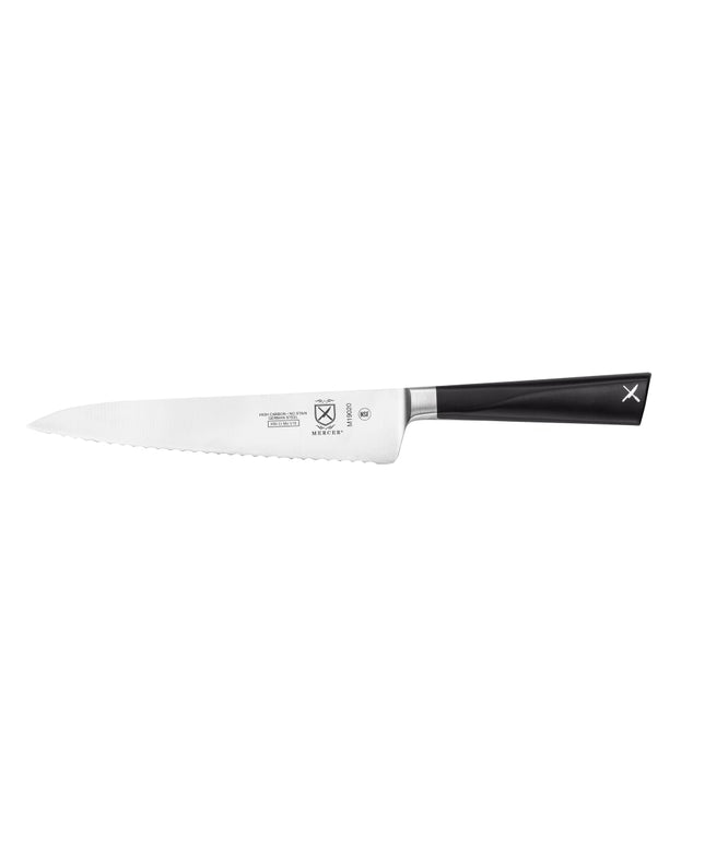 Dao Đa Năng Lưỡi Lượn Sóng Mercer Culinary M19020 15.2 cm Cán POM Đen