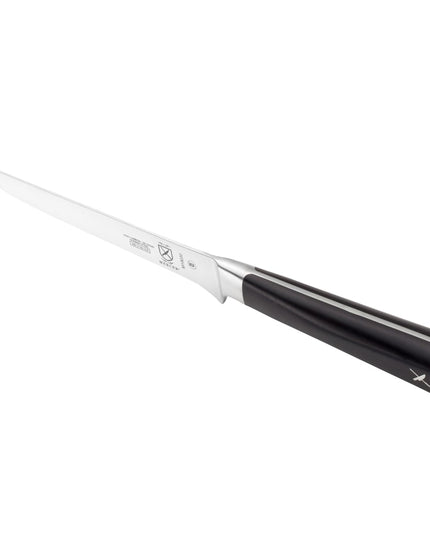 Mercer Culinary M19030 6" Stiff Boning Knife - Black Ergonomic POM Handle, High-Carbon German Steel
